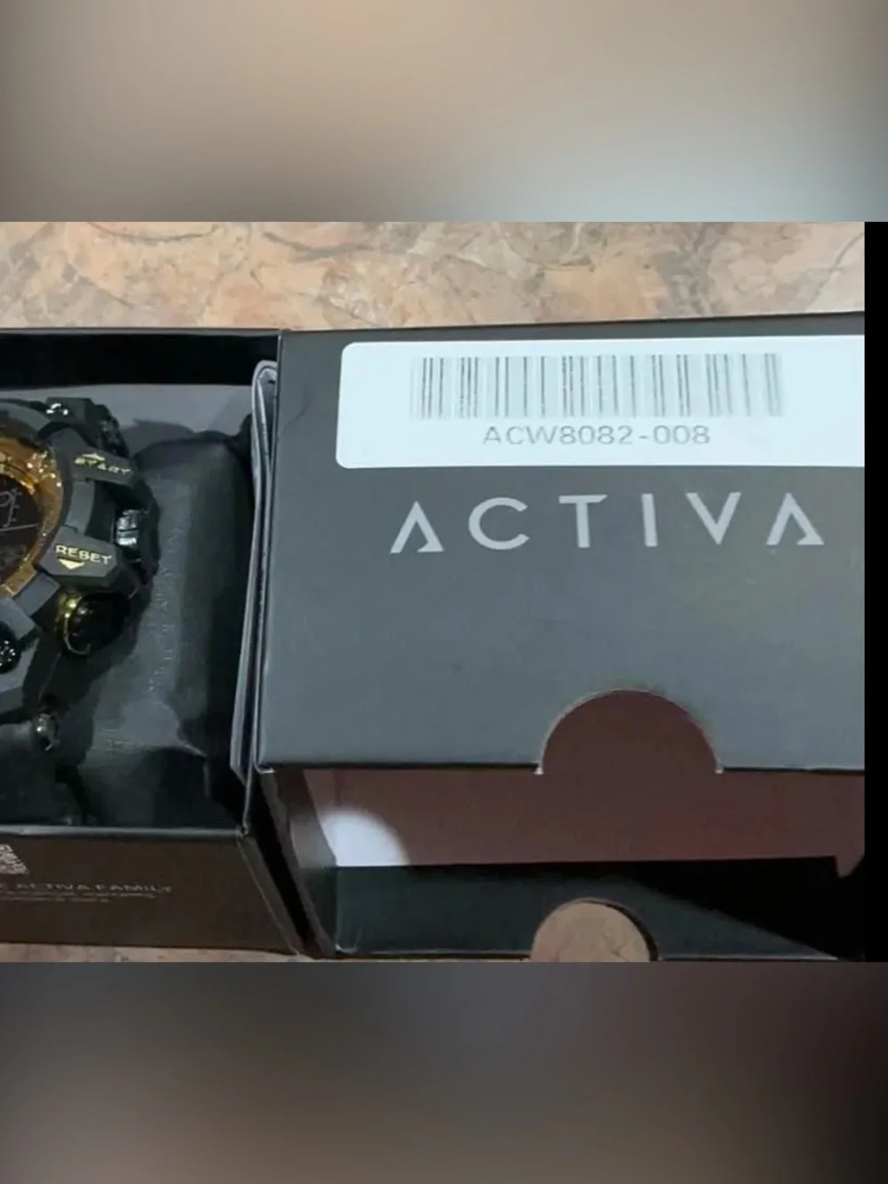 ACW8082-008 - Activa X Invicta Digital Unisex Watch - 50mm, Black